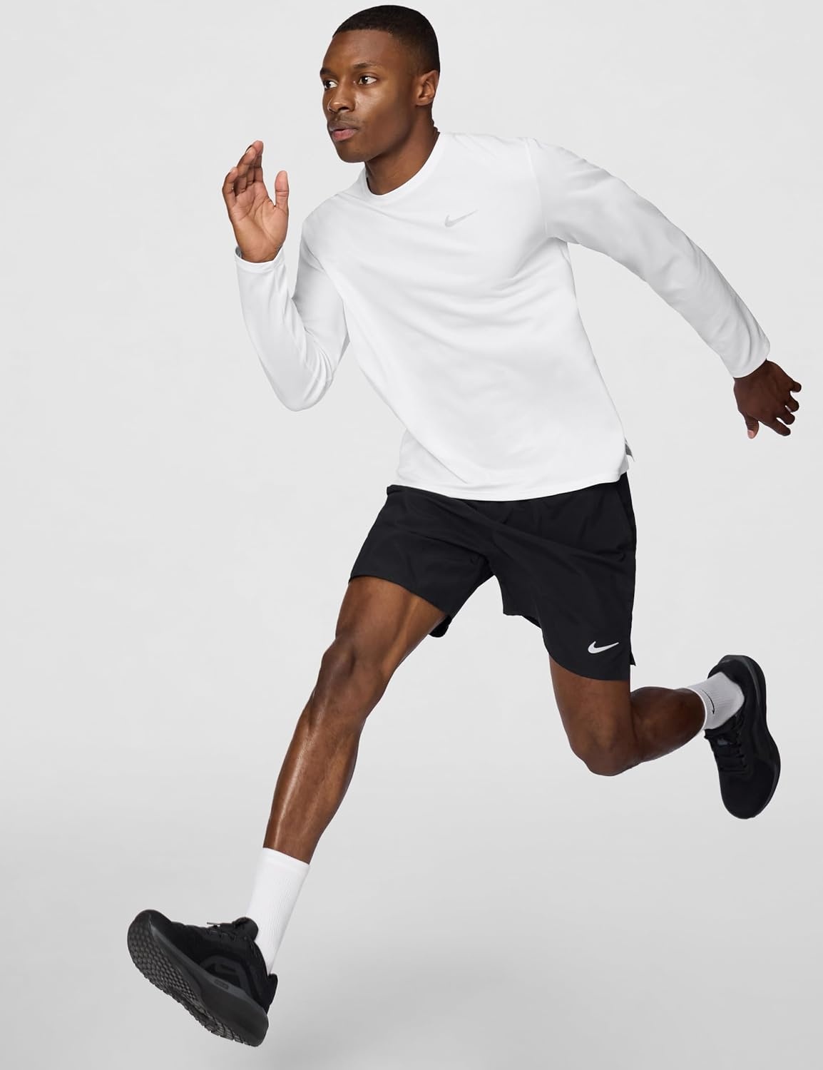 image:imageNike Mens Challenger DriFit 7 BriefLined Running ShortsBlackBlackBlackReflective Silver