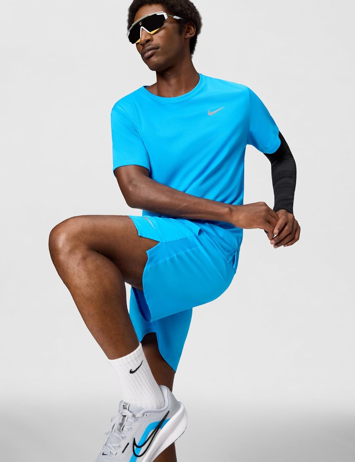 image:imageNike Mens Challenger DriFit 7 BriefLined Running ShortsBlue HeroBlue HeroReflective Silver
