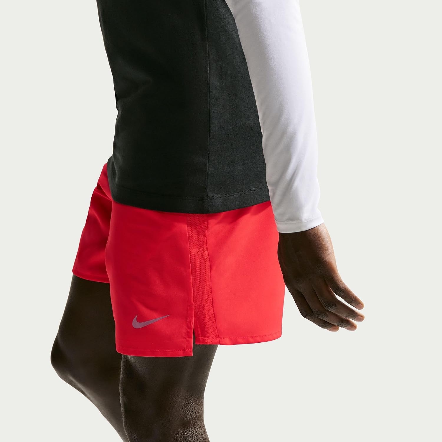 image:imageNike Mens Challenger DriFit 7 BriefLined Running ShortsLight CrimsonLight CrimsonReflective Silver