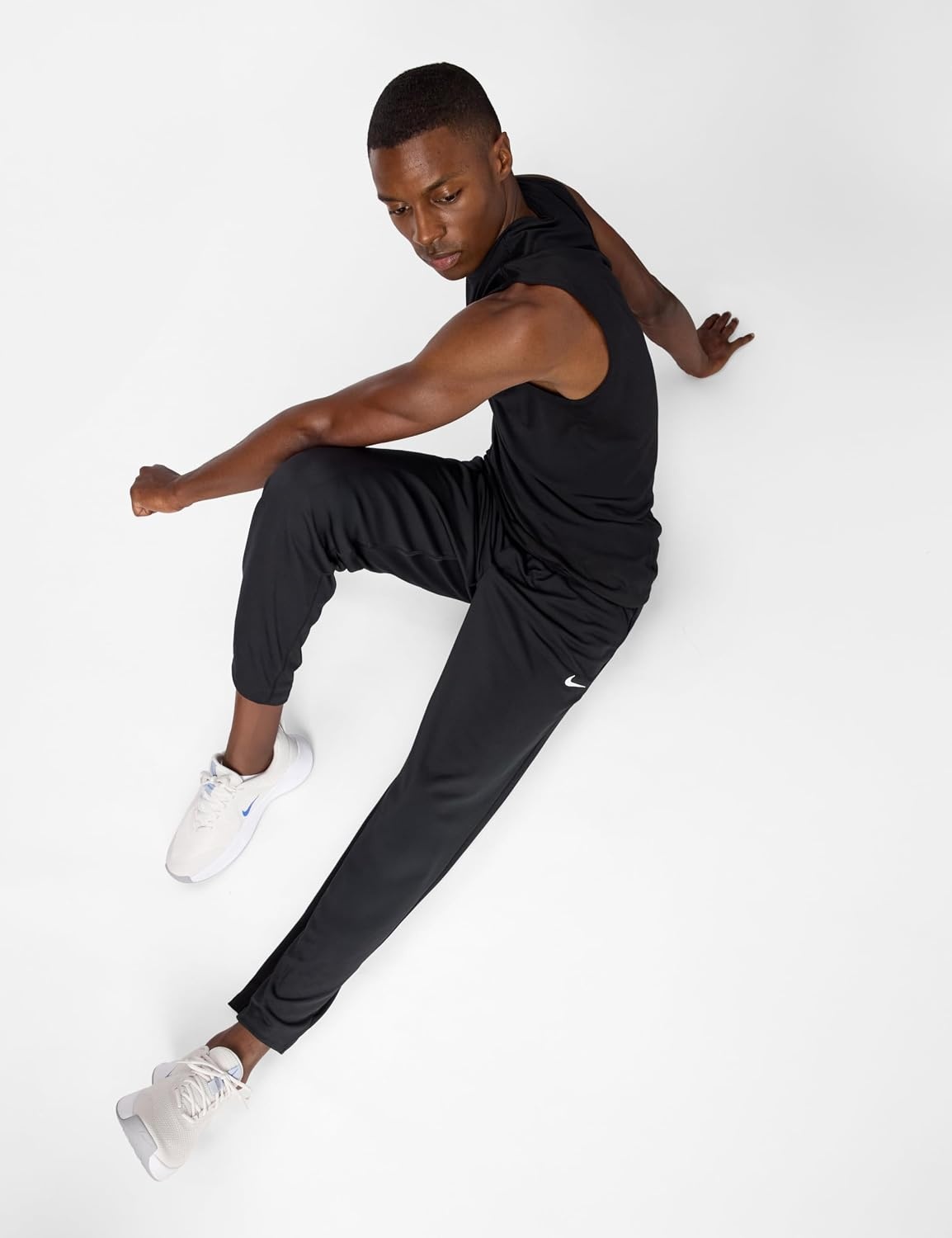 image:imageNike Mens Totality DriFIT Open Hem Versatile PantsBlackWhite