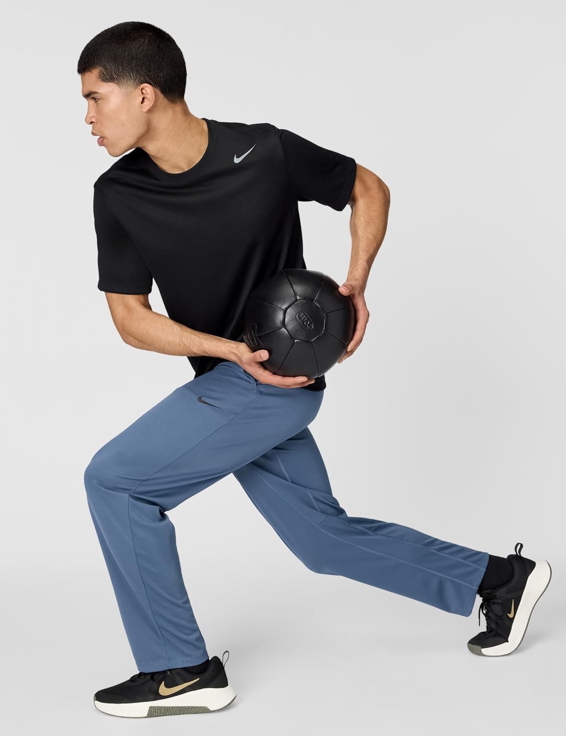 image:imageNike Mens Totality DriFIT Open Hem Versatile PantsDiffused BlueBlack