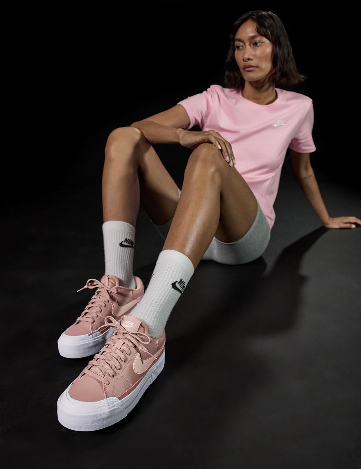 image:imageNike Womens Court Legacy Lift ShoesParticle PinkWashed CoralRose Gold