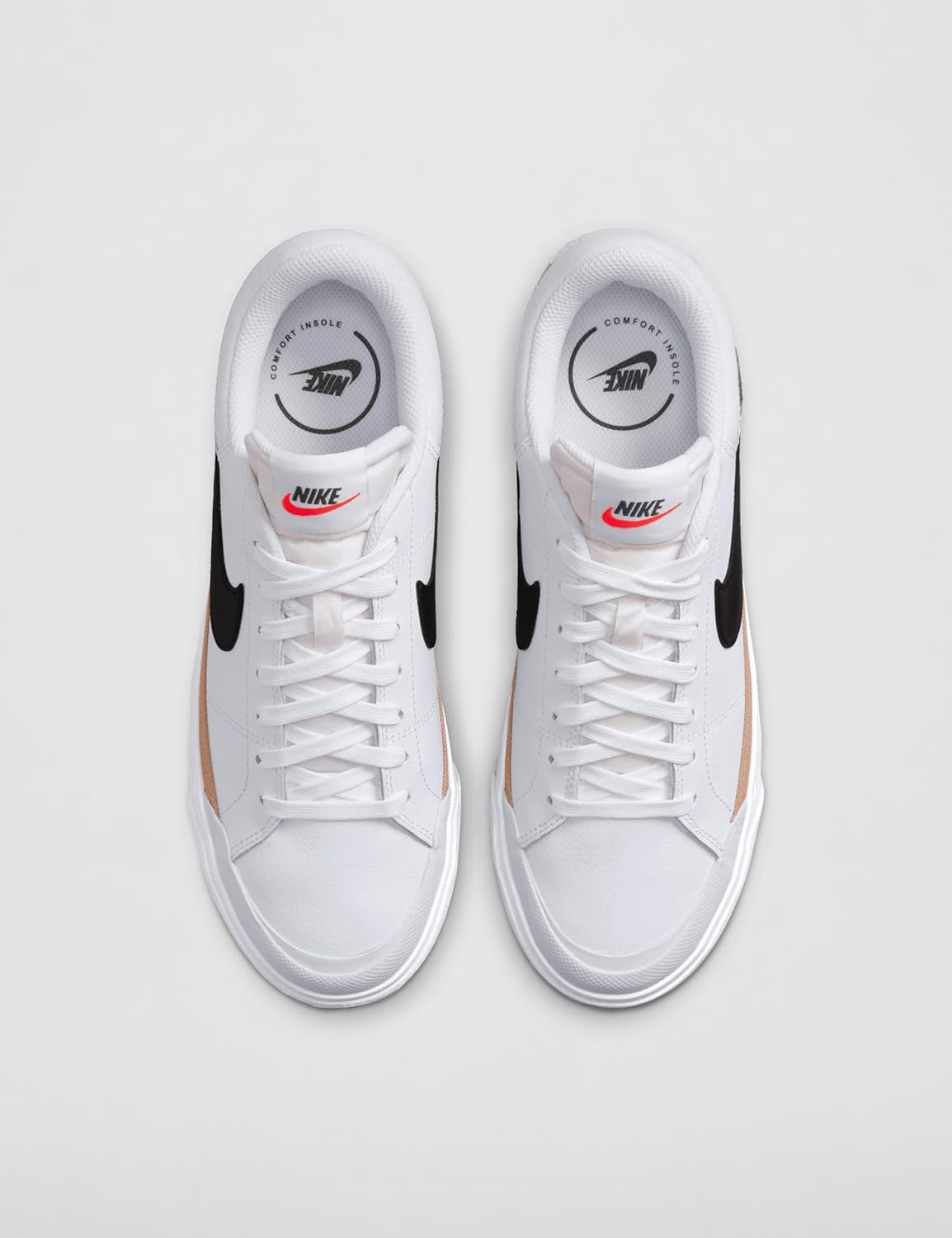 image:imageNike Womens Court Legacy Lift ShoesWhiteBlackHempTeam Orange