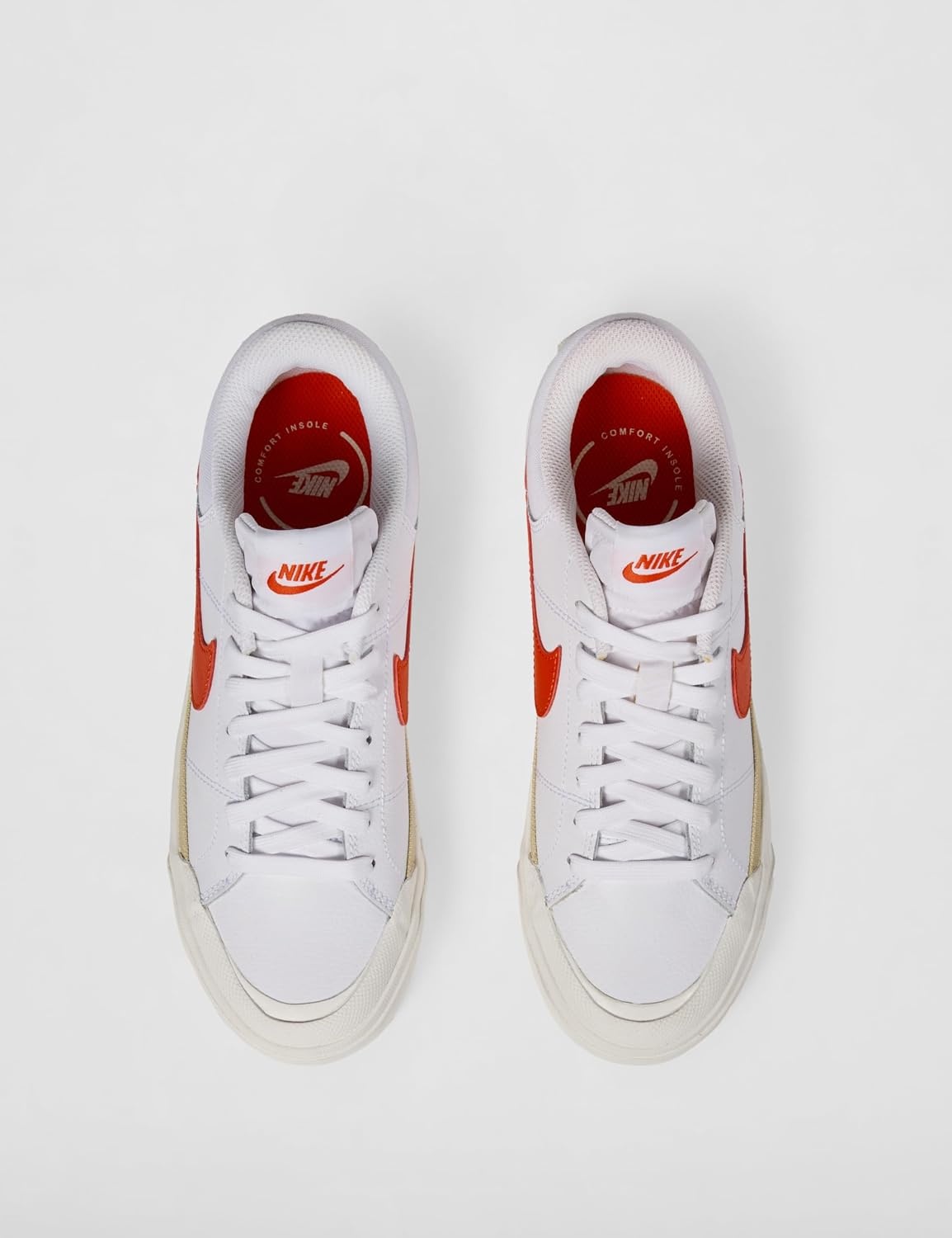 image:imageNike Womens Court Legacy Lift ShoesWhitePicante RedTeam GoldSail