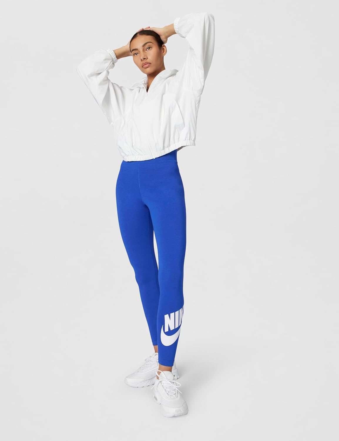 image:imageNike Womens Sportswear Classics HighWaisted Graphic LeggingsGame RoyalWhite