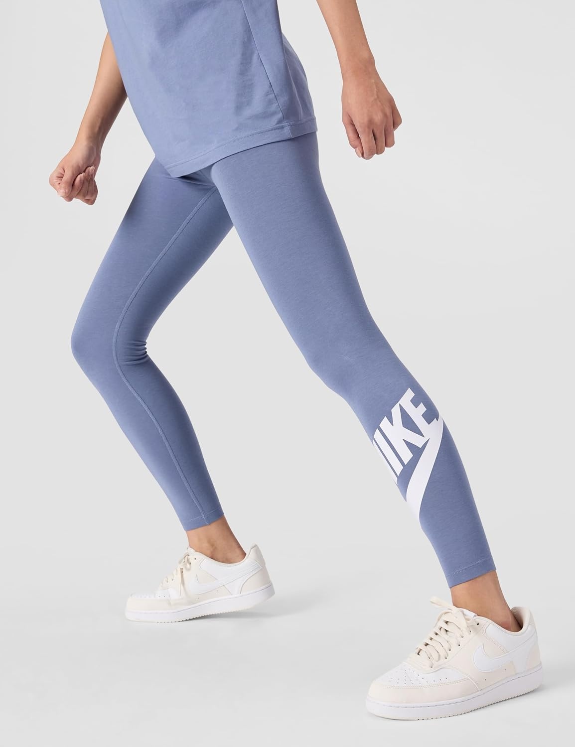 image:imageNike Womens Sportswear Classics HighWaisted Graphic LeggingsWorld IndigoWhite