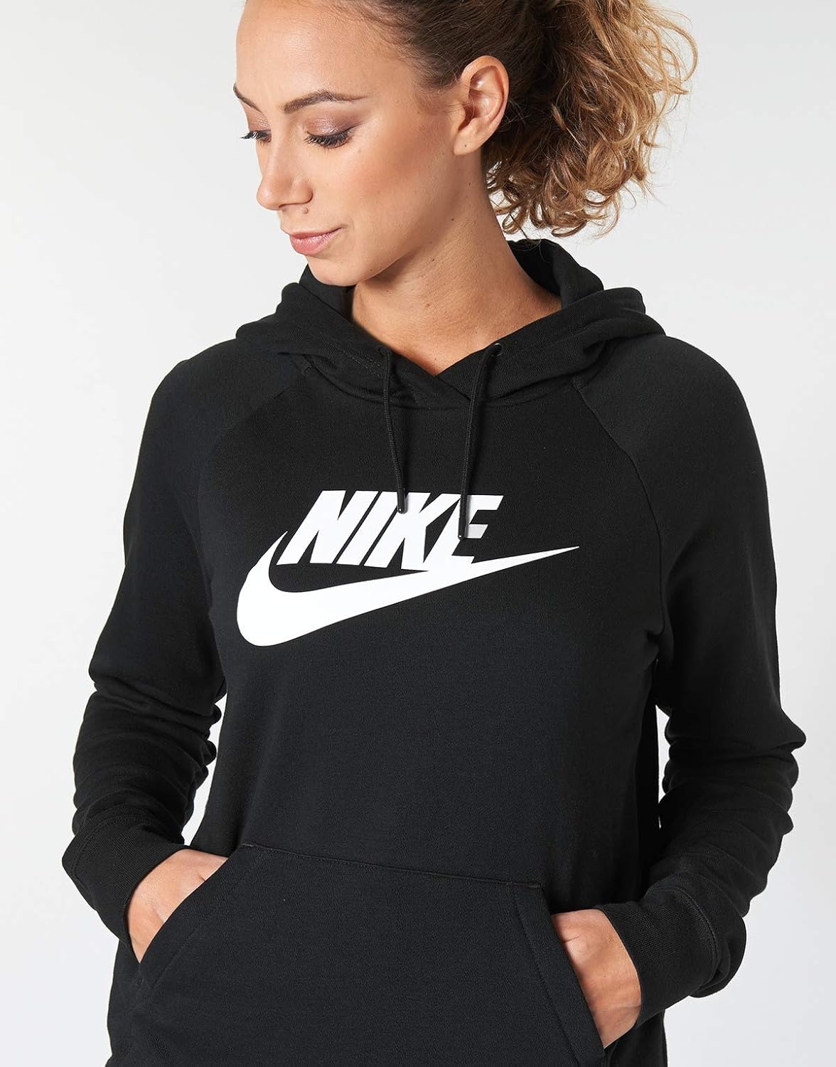 image:imageNike Womens Sportswear Club Fleece Logo Pullover HoodieBlack