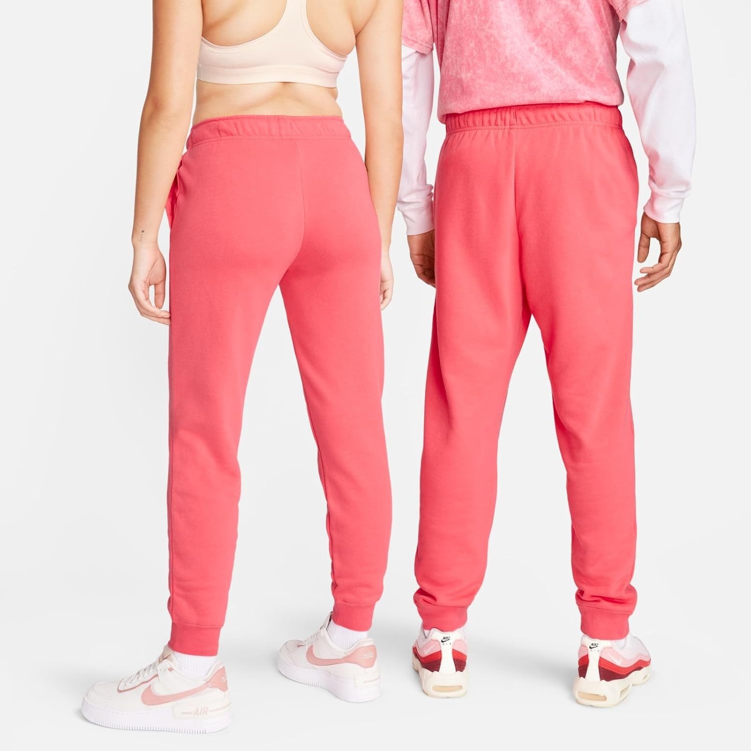 image:imageNike Womens Sportswear Club Fleece MidRise JoggersSea CoralWhite