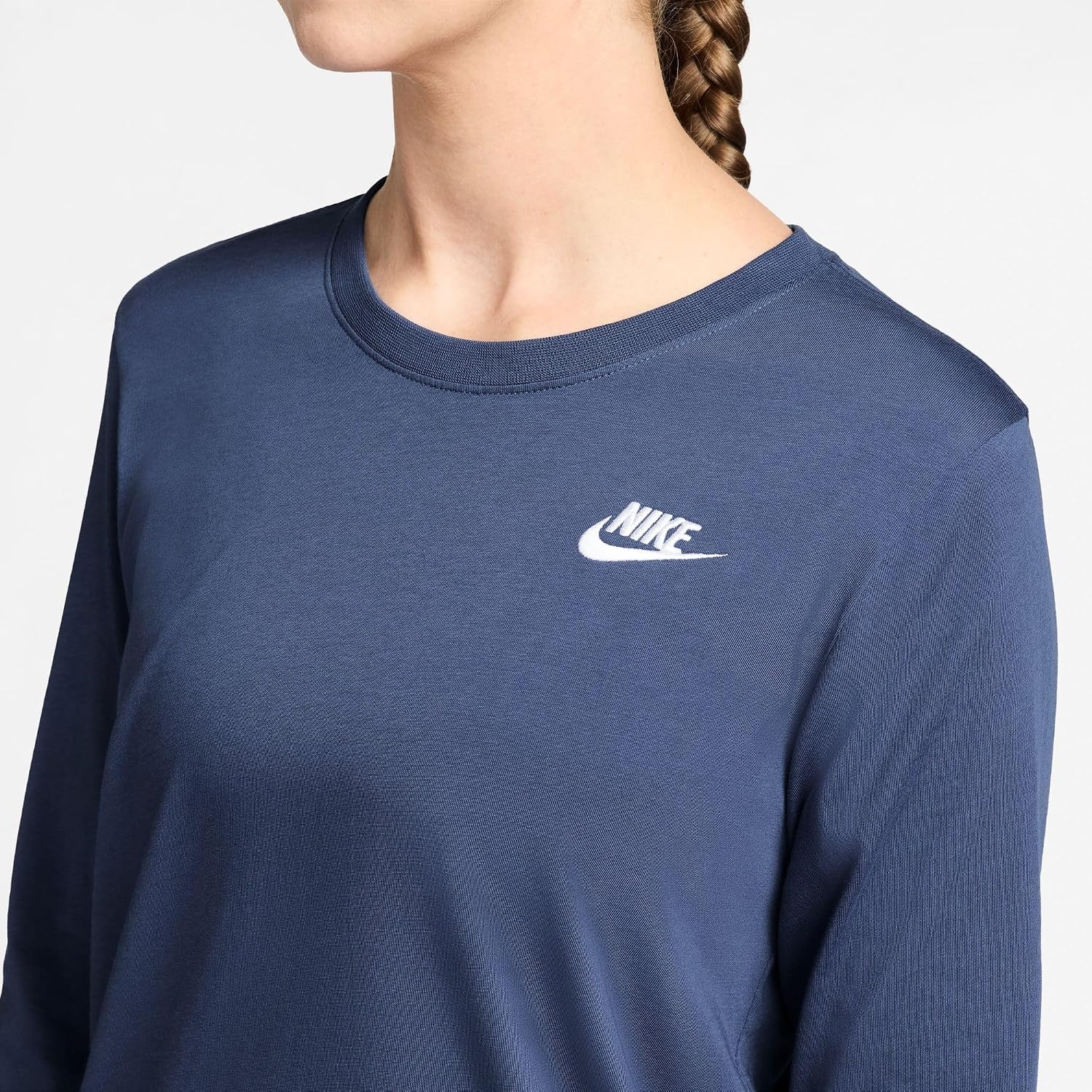 image:imageNike Womens Sportswear Club LongSleeve TShirtMystic Navy