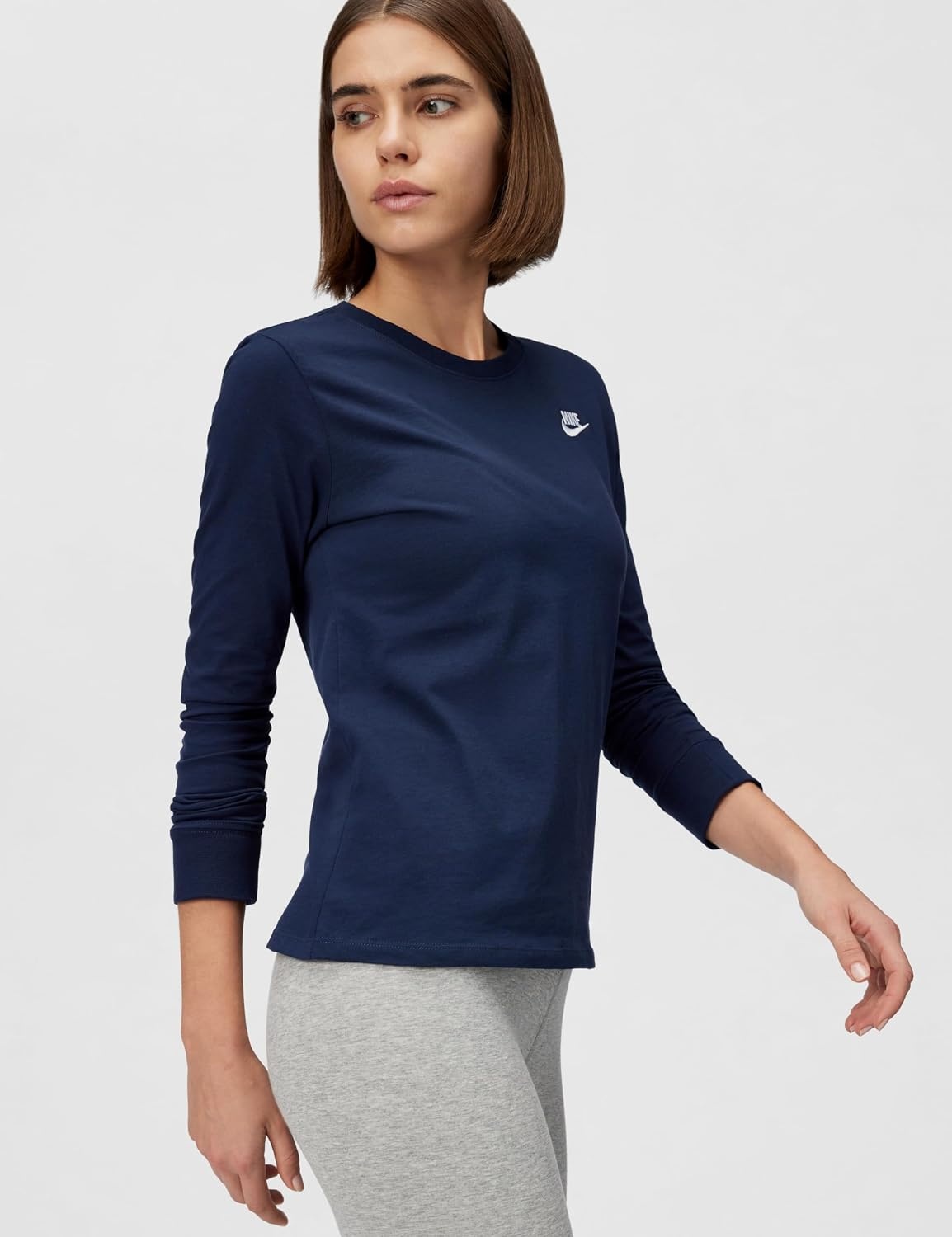 image:imageNike Womens Sportswear Club LongSleeve TShirtObsidian