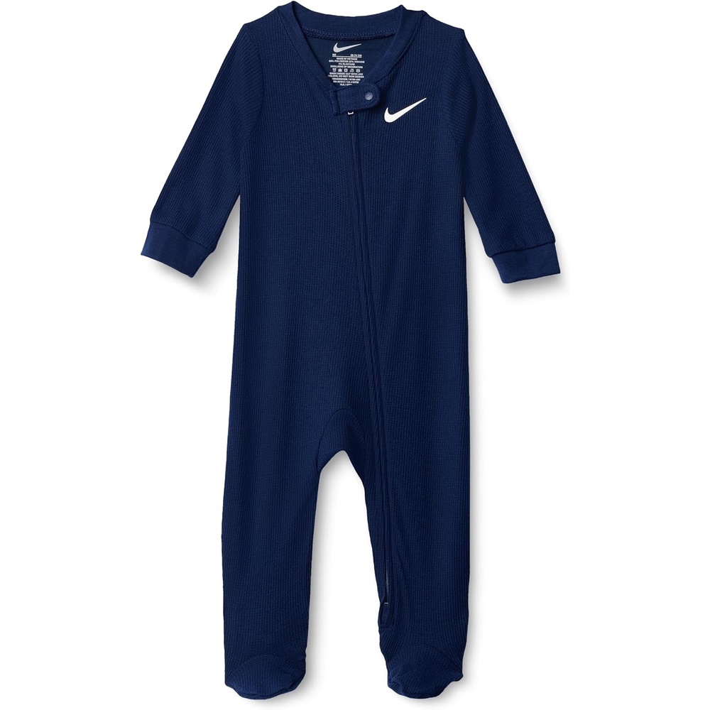 image:imageNike Baby Waffle Knit Viscose Footed CoverallMidnight Navy