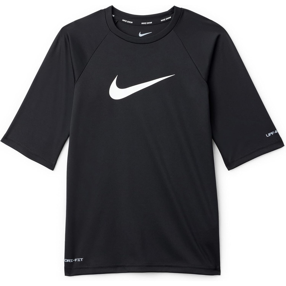 image:imageNike Boys Nike Swim Big Kids DriFIT UV Short Sleeve TopBlack