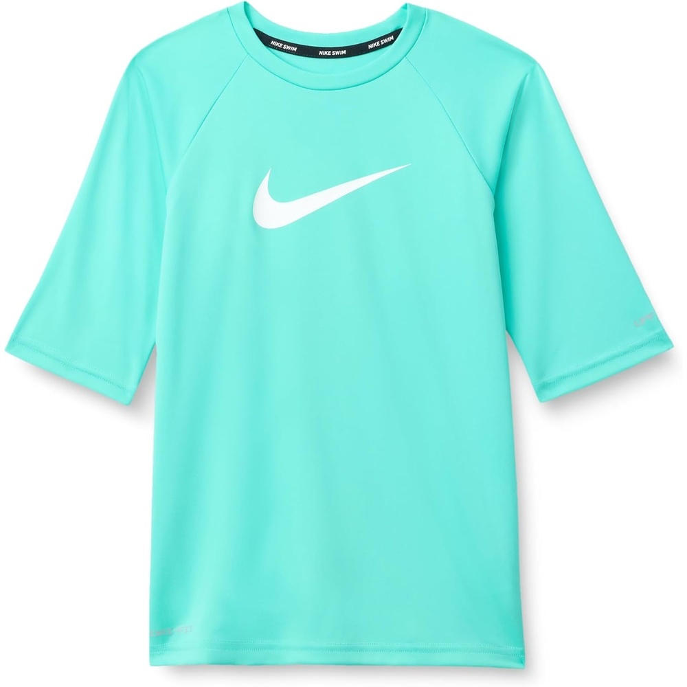 image:imageNike Boys Nike Swim Big Kids DriFIT UV Short Sleeve TopBleached Turq