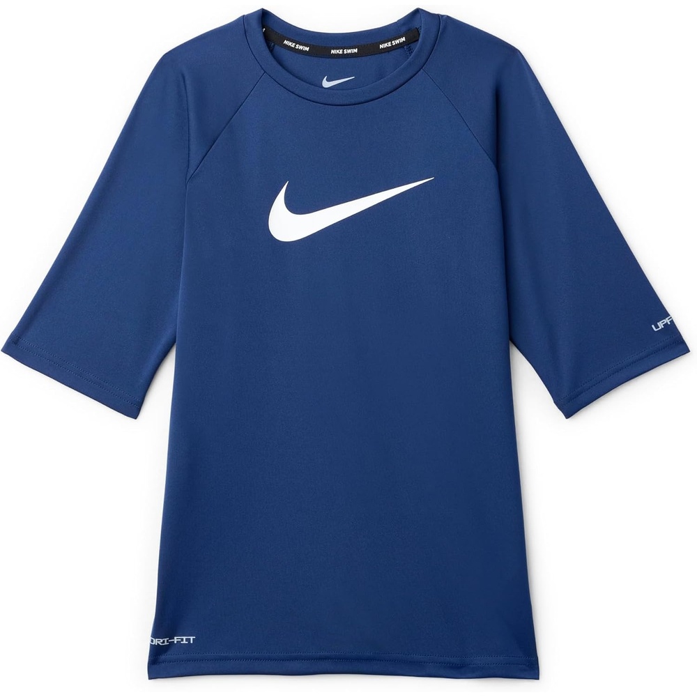 image:imageNike Boys Nike Swim Big Kids DriFIT UV Short Sleeve TopMidnight Navy