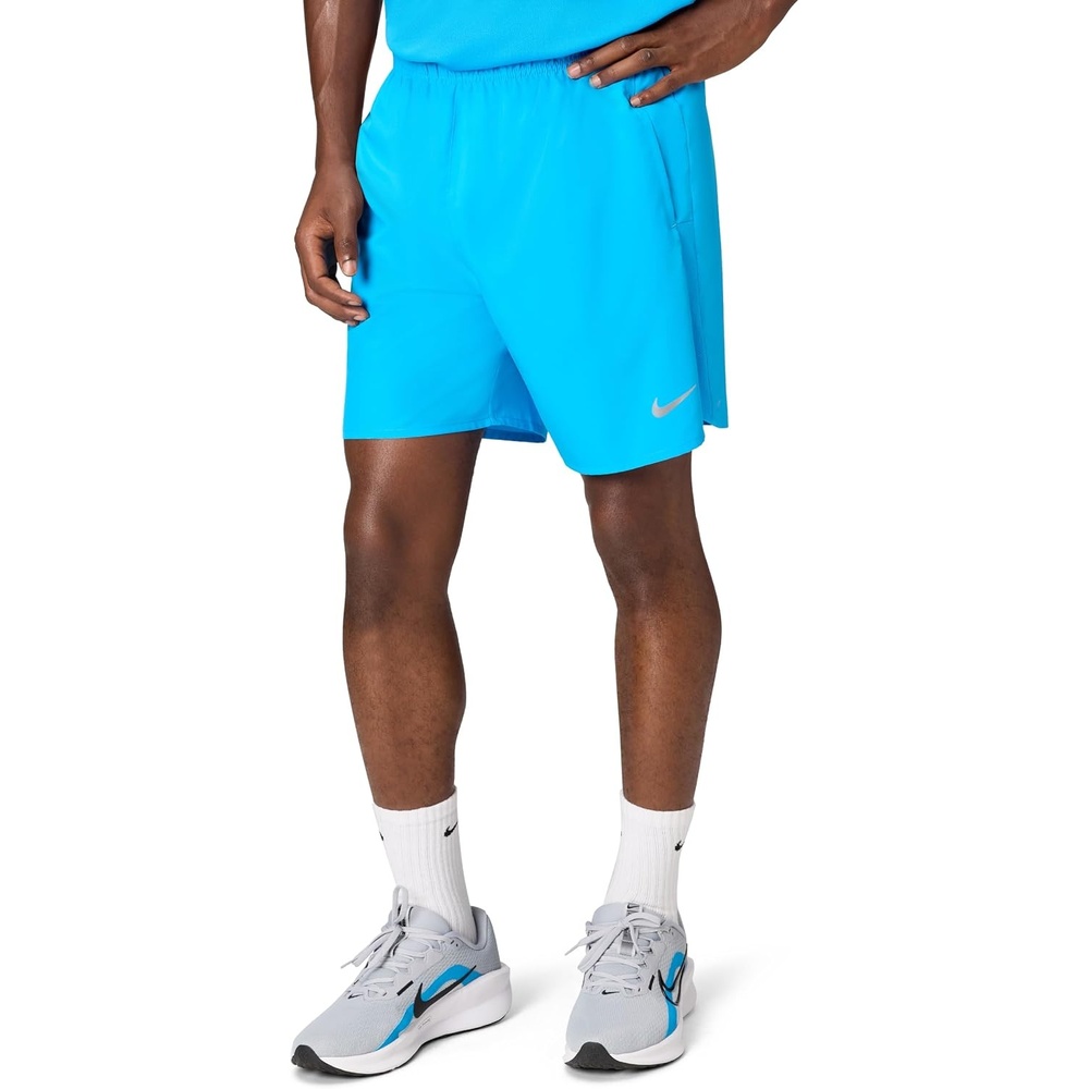 image:imageNike Mens Challenger DriFit 7 BriefLined Running ShortsBlue HeroBlue HeroReflective Silver
