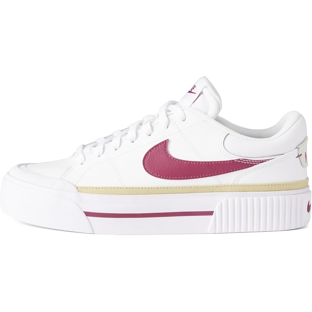 image:imageNike Womens Court Legacy Lift ShoesWhiteSweet BeetTeam Gold