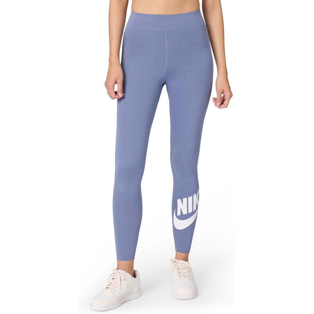 image:imageNike Womens Sportswear Classics HighWaisted Graphic LeggingsWorld IndigoWhite