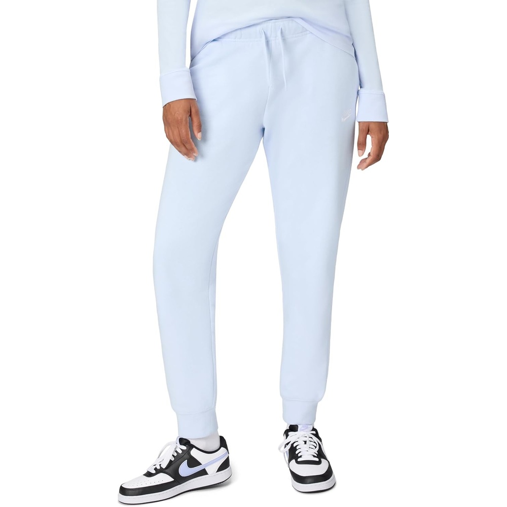 image:imageNike Womens Sportswear Club Fleece MidRise JoggersCelestine BlueWhite