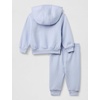 Nike Baby Sportswear Club Fleece Full-Zip Hoodie and Joggers 2-Piece Outfit Set(Ghost)