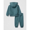Nike Baby Sportswear Club Fleece Full-Zip Hoodie and Joggers 2-Piece Outfit Set(Mineral Slate)