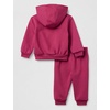 Nike Baby Sportswear Club Fleece Full-Zip Hoodie and Joggers 2-Piece Outfit Set(Sweet Beet)
