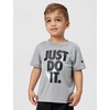 Nike Boys’ Dri-FIT Just Do It T-Shirt and Mesh Shorts 2-Piece Outfit Set(Dark Smoke Grey/Black)