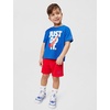 Nike Boys’ Dri-FIT Just Do It T-Shirt and Mesh Shorts 2-Piece Outfit Set(University Red/Black)