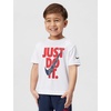 Nike Boys’ Dri-FIT Just Do It T-Shirt and Mesh Shorts 2-Piece Outfit Set(White/Midnight Navy)