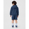Nike Boys’ Sportswear Club Fleece Pullover Hoodie and Shorts 2-Piece Outfit Set (Large Swoosh Logo)(Midnight Navy)
