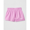 Nike Girls’ Graphic T-Shirt and Mesh Shorts 2-Piece Outfit Set(Light Magenta/White)