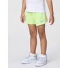 Nike Girls’ Graphic T-Shirt and Mesh Shorts 2-Piece Outfit Set(White/Light Liquid Lime)