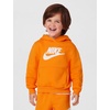 Nike Kids’ Sportswear Club Fleece Pullover Hoodie and Joggers 2-Piece Outfit Set (Large Swoosh Logo)(Bright Ceramic Orange)