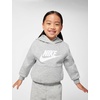 Nike Kids’ Sportswear Club Fleece Pullover Hoodie and Joggers 2-Piece Outfit Set (Large Swoosh Logo)(Dark Grey Heather)