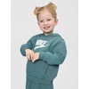 Nike Kids’ Sportswear Club Fleece Pullover Hoodie and Joggers 2-Piece Outfit Set (Large Swoosh Logo)(Mineral Slate)