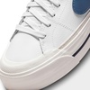 Nike Women’s Court Legacy Lift Shoes(White Diffused Blue Light Orewood Brown Sail)