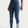 Nike Women’s Sportswear Classics High-Waisted Graphic Leggings(Mystic Navy/White)