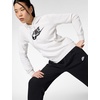 Nike Women’s Sportswear Club Fleece Logo Pullover Hoodie(Birch Heather/Black)