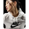Nike Women’s Sportswear Club Fleece Logo Pullover Hoodie(Birch Heather/Black)