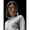 Nike Women’s Sportswear Club Fleece Logo Pullover Hoodie(Dark Grey Heather/White)