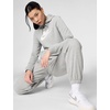 Nike Women’s Sportswear Club Fleece Logo Pullover Hoodie(Dark Grey Heather/White)