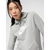 Nike Women’s Sportswear Club Fleece Logo Pullover Hoodie(Dark Grey Heather/White)