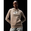 Nike Women’s Sportswear Club Fleece Logo Pullover Hoodie(Mink Brown/Heather/White)