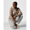 Nike Women’s Sportswear Club Fleece Logo Pullover Hoodie(Mink Brown/Heather/White)