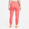 Nike Women’s Sportswear Club Fleece Mid-Rise Joggers(Sea Coral/White)