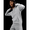 Nike Women’s Sportswear Club Fleece Pullover Hoodie(Dark Grey Heather/White)