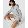 Nike Women’s Sportswear Club Fleece Pullover Hoodie(Dark Grey Heather/White)