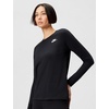 Nike Women’s Sportswear Club Long-Sleeve T-Shirt(Black/White)