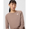 Nike Women’s Sportswear Club Long-Sleeve T-Shirt(Mink Brown)