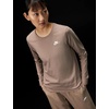 Nike Women’s Sportswear Club Long-Sleeve T-Shirt(Mink Brown)