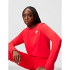 Nike Women’s Sportswear Club Long-Sleeve T-Shirt(University Red/White)